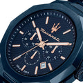  Shop Authentic Maserati Stile Chronograph Blue Dial Blue Steel Strap Watch For Men - R8873642008 - Luxxuri