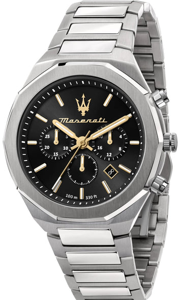  Shop Authentic Maserati Stile Chronograph Black Dial Silver Steel Strap Watch For Men - R8873642010 - Luxxuri
