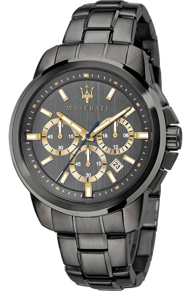  Shop Authentic Maserati Successo Chronograph Gray Dial Gray Steel Strap Watch For Men - R8873621007 - Luxxuri