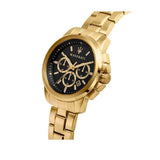  Shop Authentic Maserati Successo 44mm Black Dial Gold Stainless Steel Strap Watch For Men - R8873621013 - Luxxuri