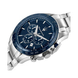  Shop Authentic Maserati Traguardo Chronograph Blue Dial 45mm Stainless Steel Watch For Men - R8873612043 - Luxxuri