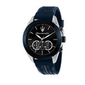  Shop Authentic Maserati Traguardo Chronograph Blue Dial Black Silicone Strap Watch For Men - R8871612046 - Luxxuri