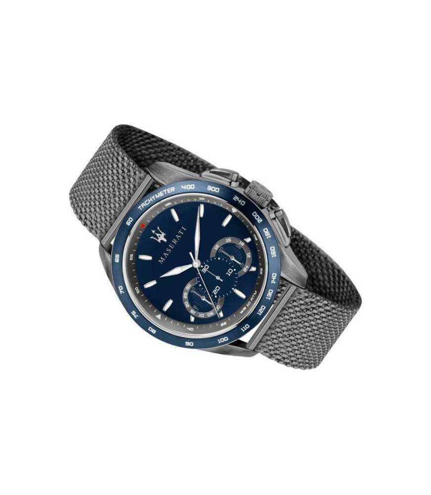  Shop Authentic Maserati Traguardo 45mm Chronograph Blue Dial Watch For Men - R8873612009 - Luxxuri