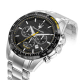  Shop Authentic Maserati Traguardo Black Dial Silver Chronograph with Tachymeter Watch For Men - R8873612042 - Luxxuri