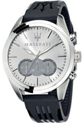  Shop Authentic Maserati Traguardo Chronograph Silver Dial Black Rubber Strap Watch for Men - R8871612012 - Luxxuri