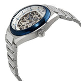  Shop Authentic Maserati Triconic Automatic Skeleton Grey Dial Silver Steel Strap Watch For Men - R8823139002 - Luxxuri