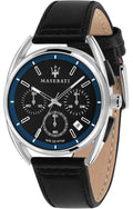  Shop Authentic Maserati Trimarano Chronograph Black Dial Black Leather Strap Watch For Men - R8871632001 - Luxxuri