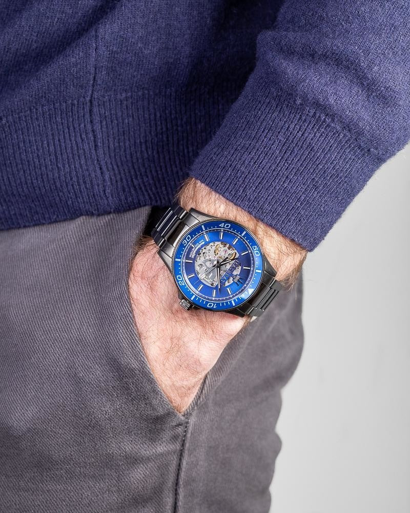  Shop Authentic Maserati SFIDA Automatic Blue Dial Silver Steel Strap Watch For Men - R8823140001 - Luxxuri