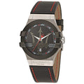  Shop Authentic Maserati Potenza Black Dial Black Leather Strap Watch For Men - R8851108001 - Luxxuri