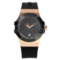  Shop Authentic Maserati Potenza Black & Rose Gold Dial Black Rubber Strap Watch For Men - R8851108002 - Luxxuri
