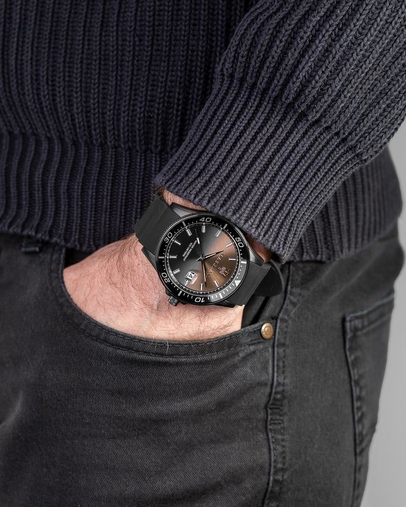  Shop Authentic Maserati SFIDA Quartz Black Dial Black Rubber Strap Watch For Men - R8851140001 - Luxxuri