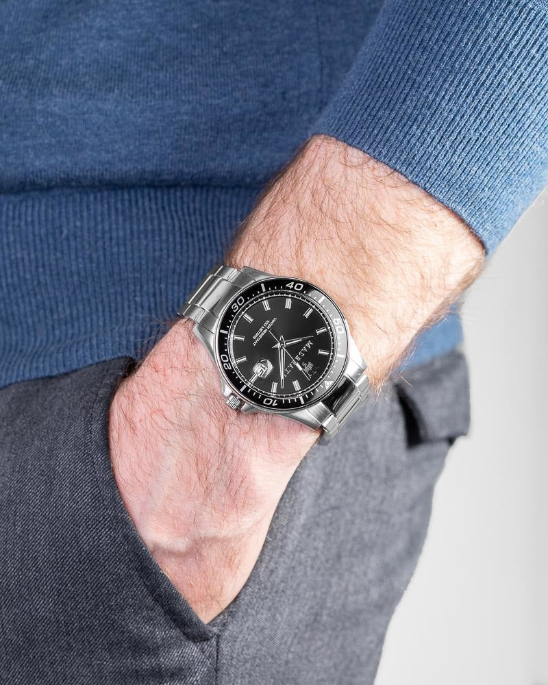  Shop Authentic Maserati SFIDA Quartz Black Dial Stainless Steel Watch For Men - R8853140002 - Luxxuri