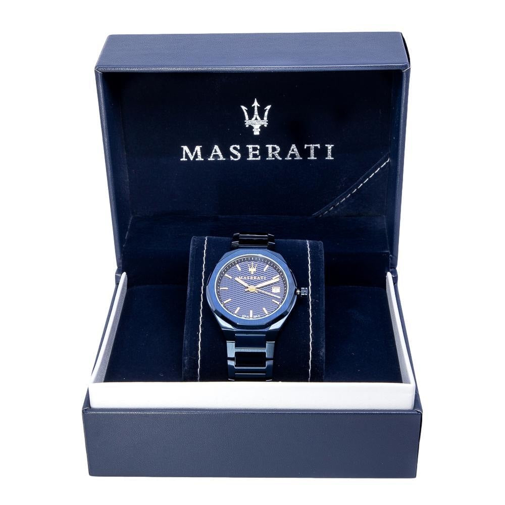  Shop Authentic Maserati Guilloche Blue Edition 42mm Stainless Steel Watch For Men - R8853141001 - Luxxuri