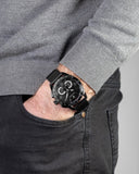  Shop Authentic Maserati Traguardo Chronograph Black Dial Black Mesh Bracelet Watch For Men - R8873612031 - Luxxuri