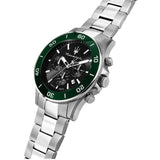  Shop Authentic Maserati Competizione Chronograph Black Dial Silver Steel Strap Watch For Men - R8873600008 - Luxxuri
