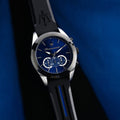  Shop Authentic Maserati Traguardo Chronograph Blue Dial Black Silicone Strap Watch For Men - R8871612044 - Luxxuri