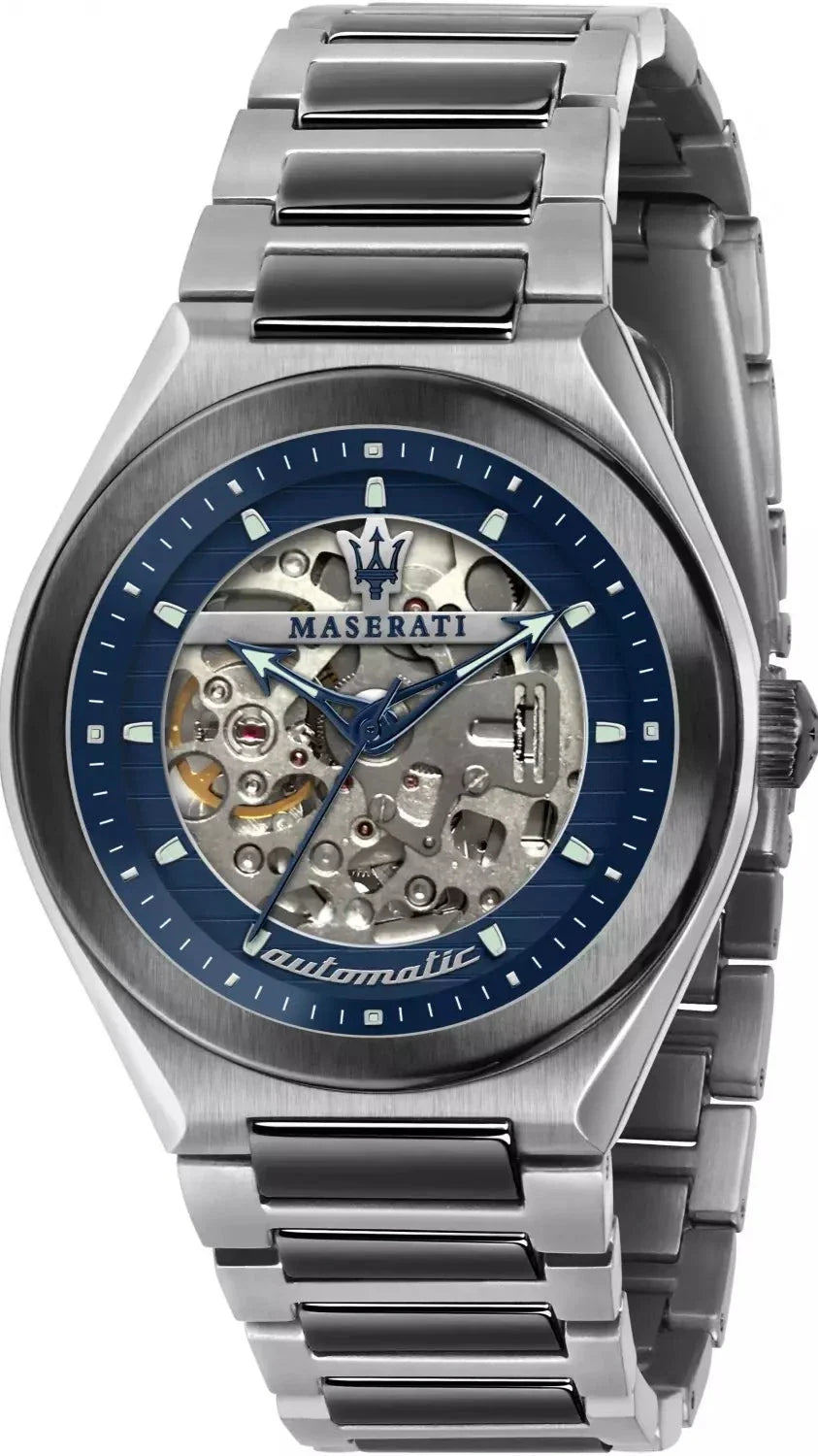  Shop Authentic Maserati Triconic Automatic Skeleton Blue Dial  Watch For Men - R8823139001 - Luxxuri