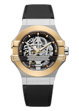 Shop Authentic Maserati Potenza Automatic Skeleton Dial Black Leather Strap Watch For Men - R8821108011 - Luxxuri