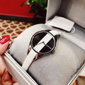  Shop Authentic Calvin Klein Rebel White Black Dial White Leather Strap Watch for Women - K8P231L1 - Luxxuri