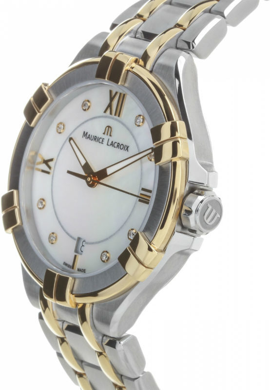  Shop Authentic Maurice Lacroix Aikon Mother of Pearl Dial Two Tone Steel Strap Watch for Women - A11006-PVY13-171-1 - Luxxuri