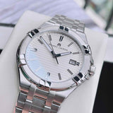  Shop Authentic Maurice Lacroix Aikon Date White Dial Silver Steel Strap Watch for Men - AI1008-SS002-131-1 - Luxxuri