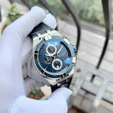  Shop Authentic Maurice Lacroix Aikon Chronograph Blue Dial Blue Leather Strap Watch For Men - AI1018-SS001-432-4 - Luxxuri