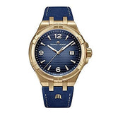  Shop Authentic Maurice Lacroix Aikon Date Limited Edition Blue Dial Blue Leather Strap Watch For Men - AI1028-BRZ01-420-1 - Luxxuri