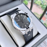  Shop Authentic Maurice Lacroix Aikon Date Automatic Black Dial Black Leather Strap Watch For Men - AI6008-SS001-330-1 - Luxxuri