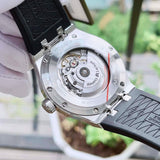  Shop Authentic Maurice Lacroix Aikon Automatic Chronograph Black Dial Black Leather Strap Watch for Men - AI1808-SS000-330-2 - Luxxuri