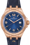  Shop Authentic Maurice Lacroix Aikon Limited Edition Blue Dial Blue Leather Strap Watch For Men - AI6008-BRZ01-420-1 - Luxxuri
