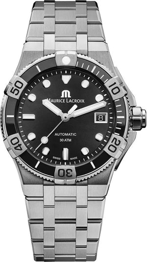  Shop Authentic Maurice Lacroix Aikon Venturer Automatic Black Dial Silver Steel Strap Watch For Men - AI6057-SSL22-330-1 - Luxxuri