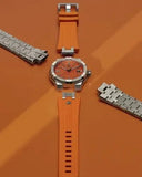  Shop Authentic Maurice Lacroix Aikon Automatic Date Orange Dial Silver Steel Strap Watch For Men - AI6008-SS00F-530-E - Luxxuri