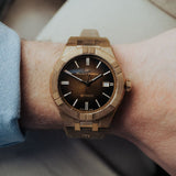  Shop Authentic Maurice Lacroix Aikon Automatic Brown Dial Brown Leather Strap Watch For Men - AI6008-BRZ01-730-3 - Luxxuri
