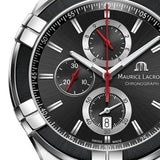  Shop Authentic Maurice Lacroix Aikon Chronograph Black Dial Green Leather Strap Watch for Men - AI1018-PVB21-330-1 - Luxxuri