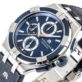  Shop Authentic Maurice Lacroix Aikon Chronograph Blue Dial Blue Leather Strap Watch For Men - AI1018-SS001-432-4 - Luxxuri