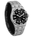 Maurice Lacroix Aikon Venturer Automatic Black Dial Silver Steel Strap Watch For Men - AI6057-SSL22-330-1