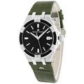  Shop Authentic Maurice Lacroix Aikon Quartz Black Dial Green Crocodile Leather Strap Watch for Men - AI1008-PVB21-330-1 - Luxxuri