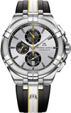  Shop Authentic Maurice Lacroix Aikon Chronograph King of the Court Limited Edition Silver Dial Grey Rubber Strap Watch for Men - AI1018-TT030-130-K - Luxxuri