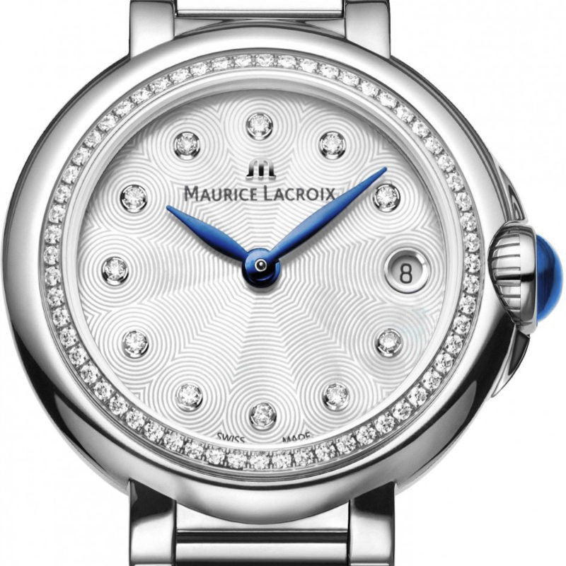  Shop Authentic Maurice Lacroix Fiaba Diamonds Mother of Pearl Dial Silver Steel Strap Watch for Women - FA1004-SD502-170-1 - Luxxuri