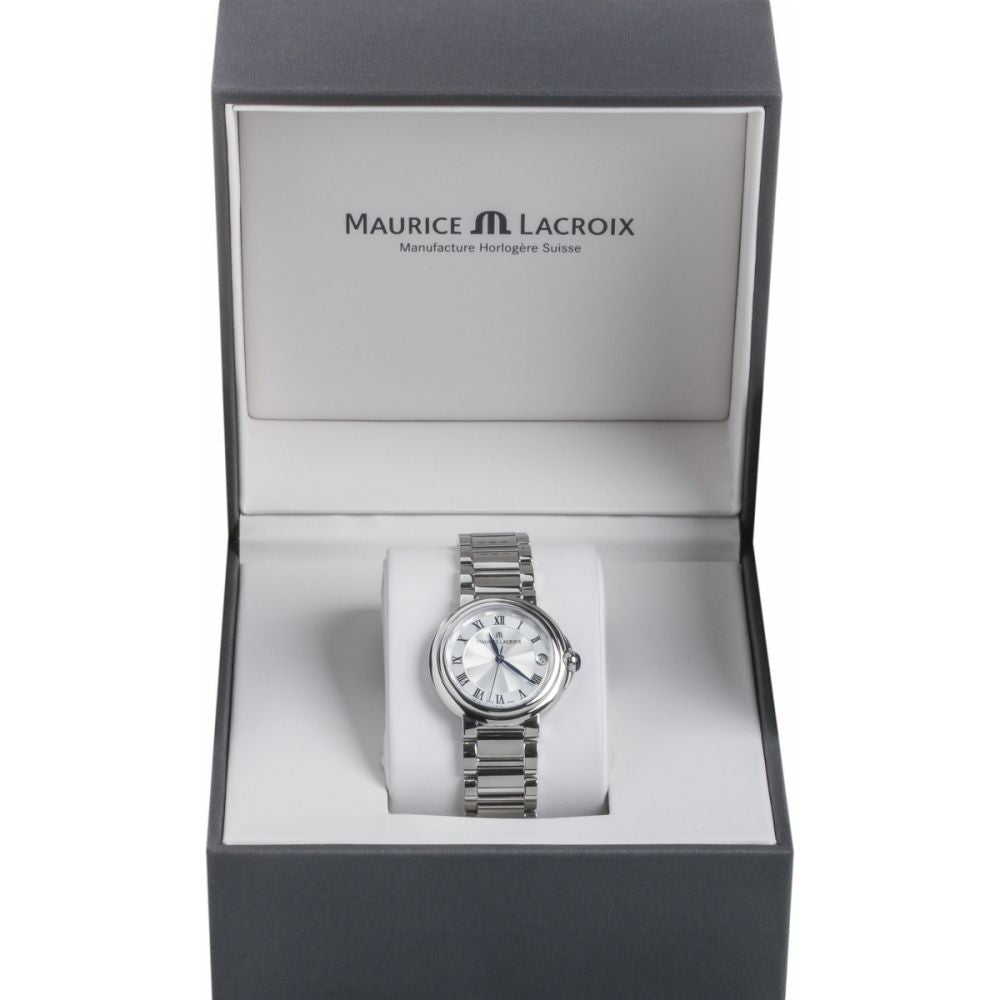 Shop Authentic Maurice Lacroix Fiaba Silver Dial Silver Steel Strap Watch for Women - FA1004-SS002-110-1 - Luxxuri