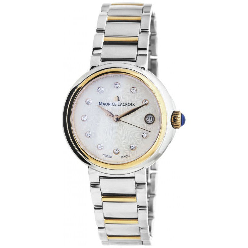  Shop Authentic Maurice Lacroix Fiaba Mother of Pearl Dial Two Tone Steel Strap Watch for Women - FA1007-PVP13-170-1 - Luxxuri