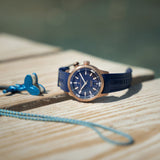  Shop Authentic Maurice Lacroix Pontos Divers Limited Edition Blue Dial Blue Leather Strap Watch For Men - PT6248-BRZ0B-430-4 - Luxxuri