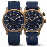  Shop Authentic Maurice Lacroix Pontos Divers Limited Edition Blue Dial Blue Leather Strap Watch For Men - PT6248-BRZ0B-430-4 - Luxxuri