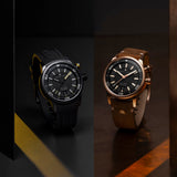  Shop Authentic Maurice Lacroix Pontos Diver Limited Edition Black Dial Brown Leather Strap Watch For Men - PT6248-BRZ01-330-3 - Luxxuri