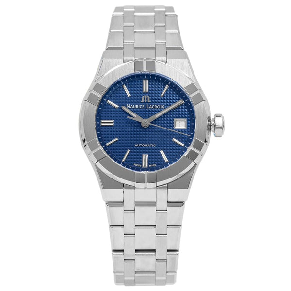  Shop Authentic Maurice Lacroix Aikon Automatic Blue Dial Silver Steel Strap Watch for Women - AI1807-SS002-430-1 - Luxxuri