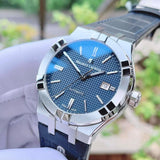  Shop Authentic Maurice Lacroix Aikon Automatic Blue Dial Blue Leather Strap Watch For Men - AI6008-ss001-430-1 - Luxxuri