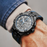  Shop Authentic Maurice Lacroix Aikon Chronograph Limited Edition Black Dial Black Leather Strap Watch for Men - AI1018-PVB01-337-1 - Luxxuri