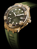  Shop Authentic Maurice Lacroix Aikon Venturer Bronze Dial Green Rubber Strap Watch For Men - AI6058-BRZ01-630-1 - Luxxuri