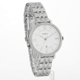  Shop Authentic Fossil Jacqueline White Dial Silver Steel Strap Watch for Women - ES3545 - Luxxuri