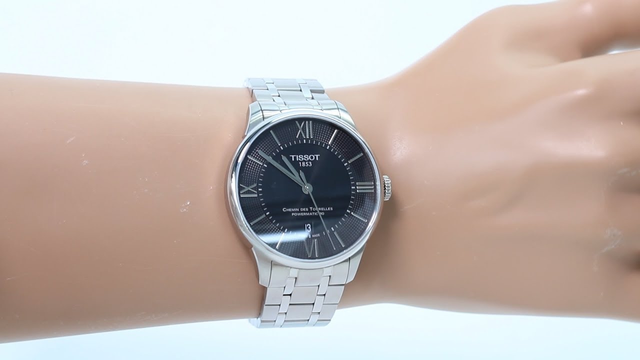  Shop Authentic Tissot Chemin Des Tourelles Powermatic 80 Black Dial Silver Steel Strap Watch For Men - T099.407.11.058.00 - Luxxuri